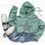 Checked Star Hoodie in Sage - Adult