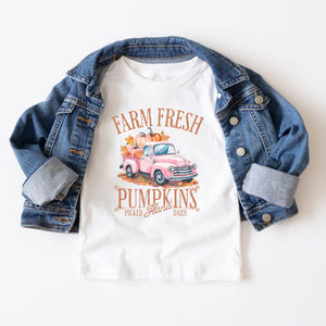 Farm Fresh Pumpkins Tee on White - Infant/Toddler