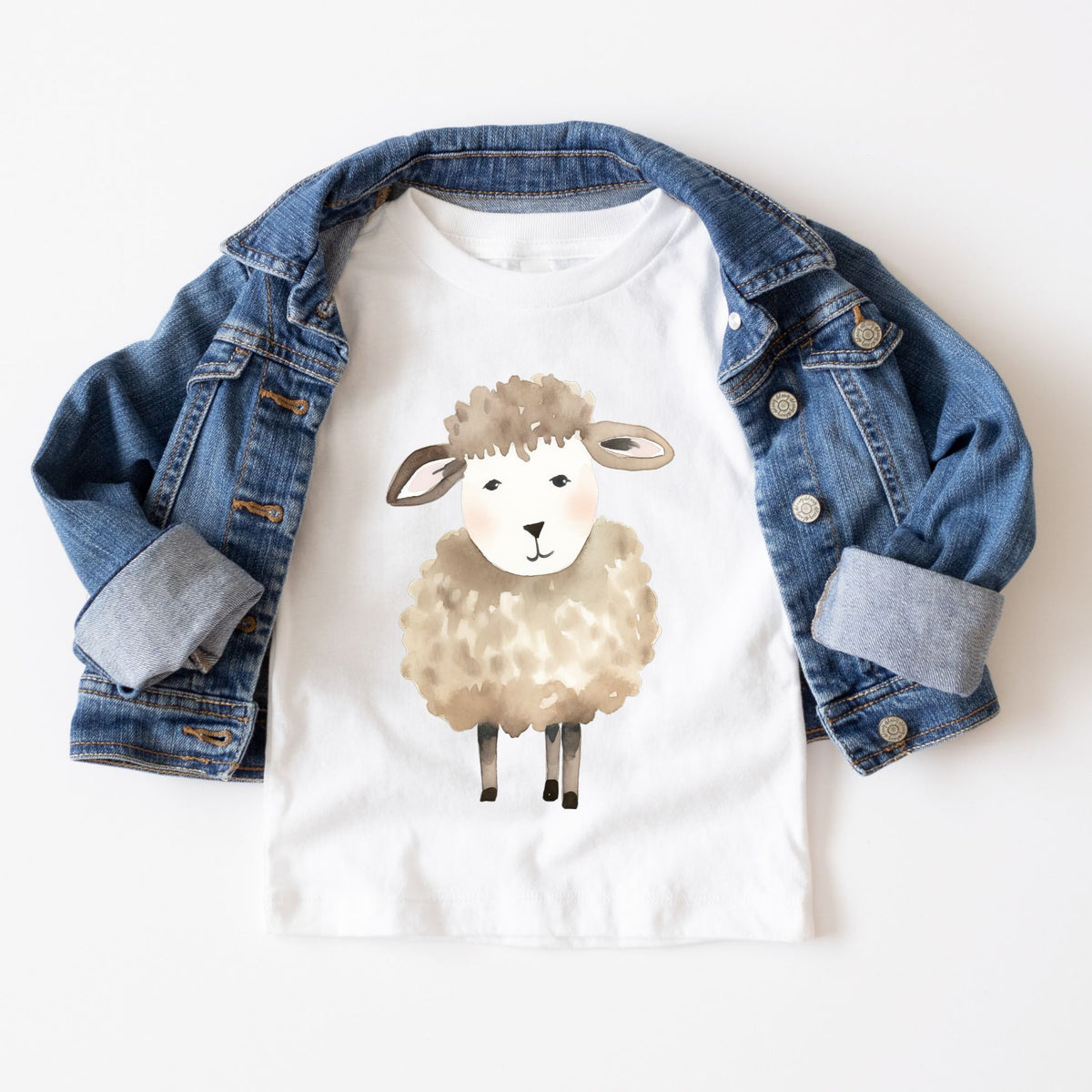 Lamb Watercolor Tee