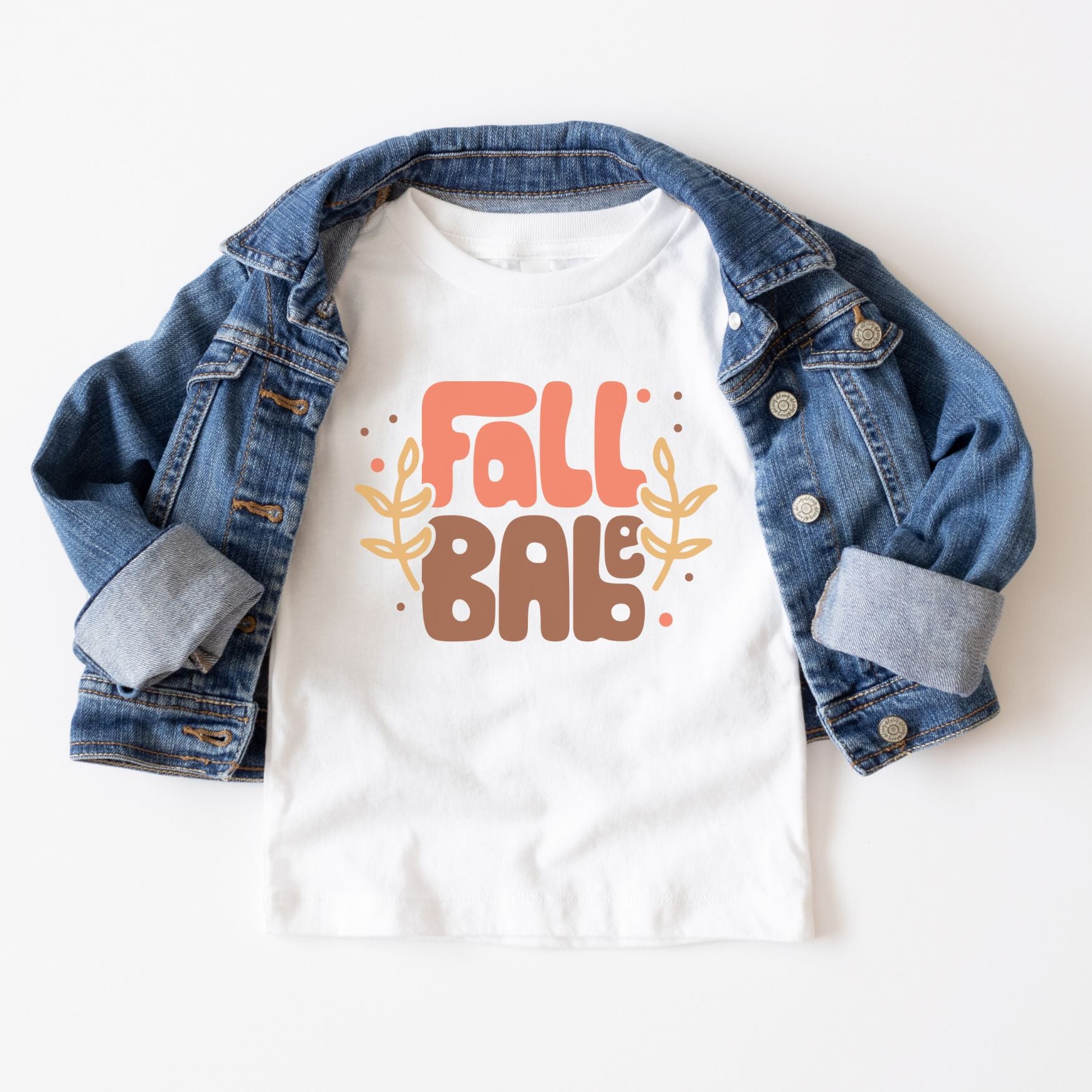 Fall Babe Tee on White - Infant/Toddler