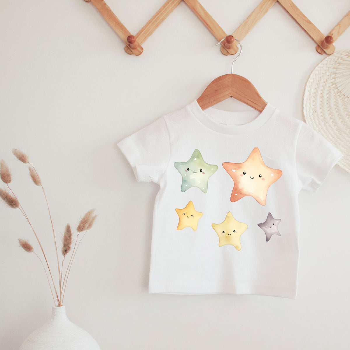 Happy Stars Watercolor Tee
