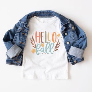 Hello Fall Tee in White - Infant/Toddler