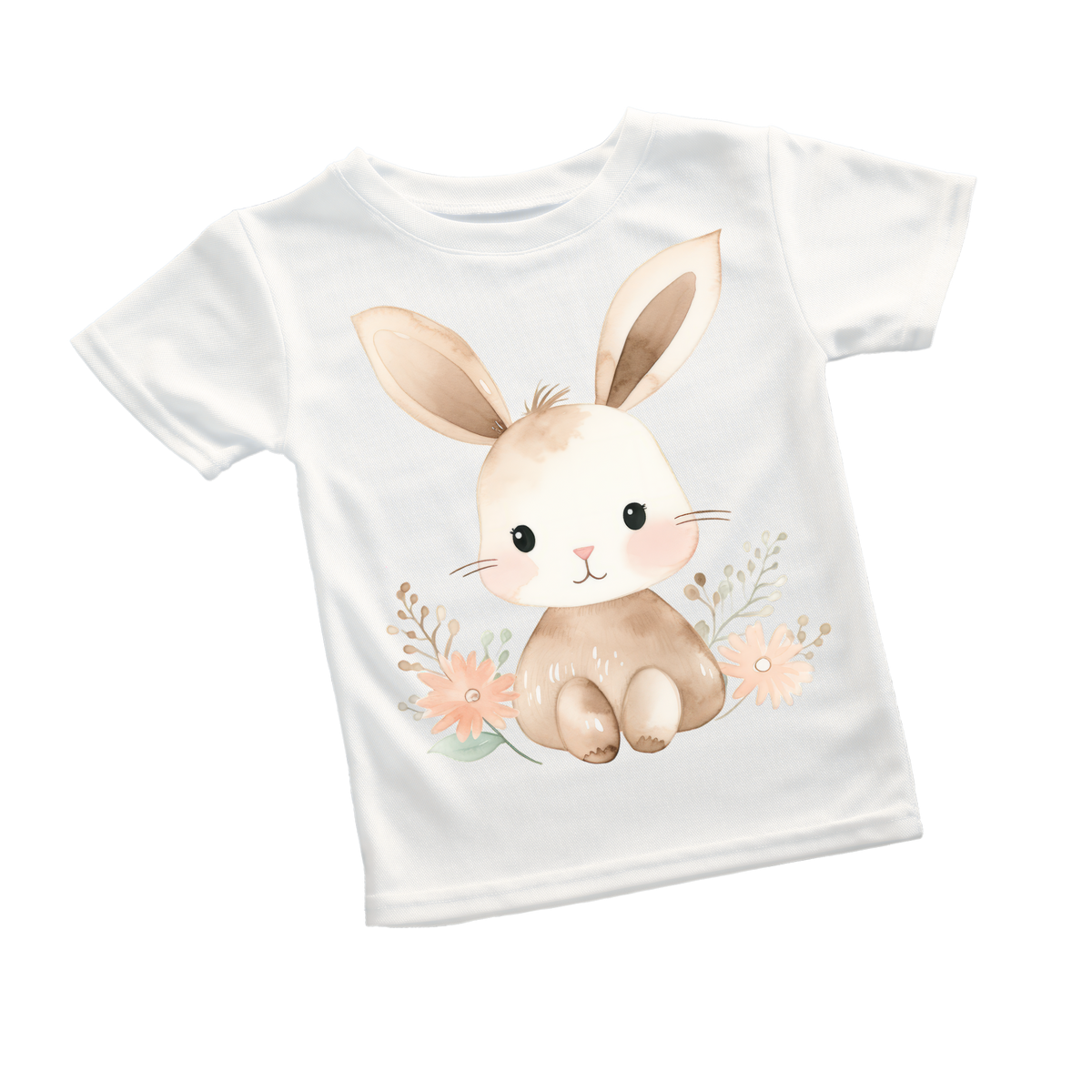 Floral Bunny Watercolor Tee