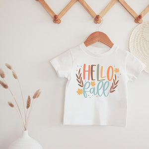 Hello Fall Tee in White - Infant/Toddler