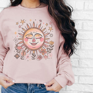 Boho Sun Crewneck Sweatshirt