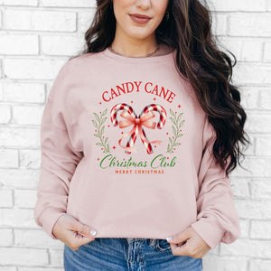 Candy Cane Christmas Crewneck - Adult