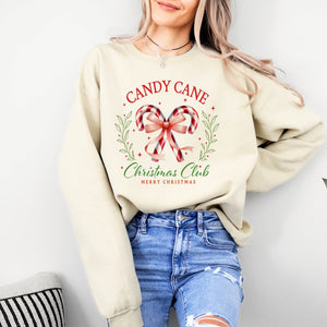 Candy Cane Christmas Crewneck - Adult