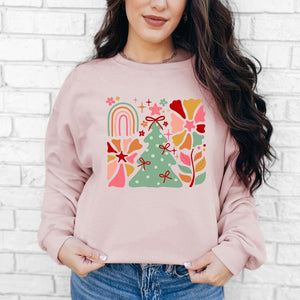 Christmas Floral Crewneck - Adult