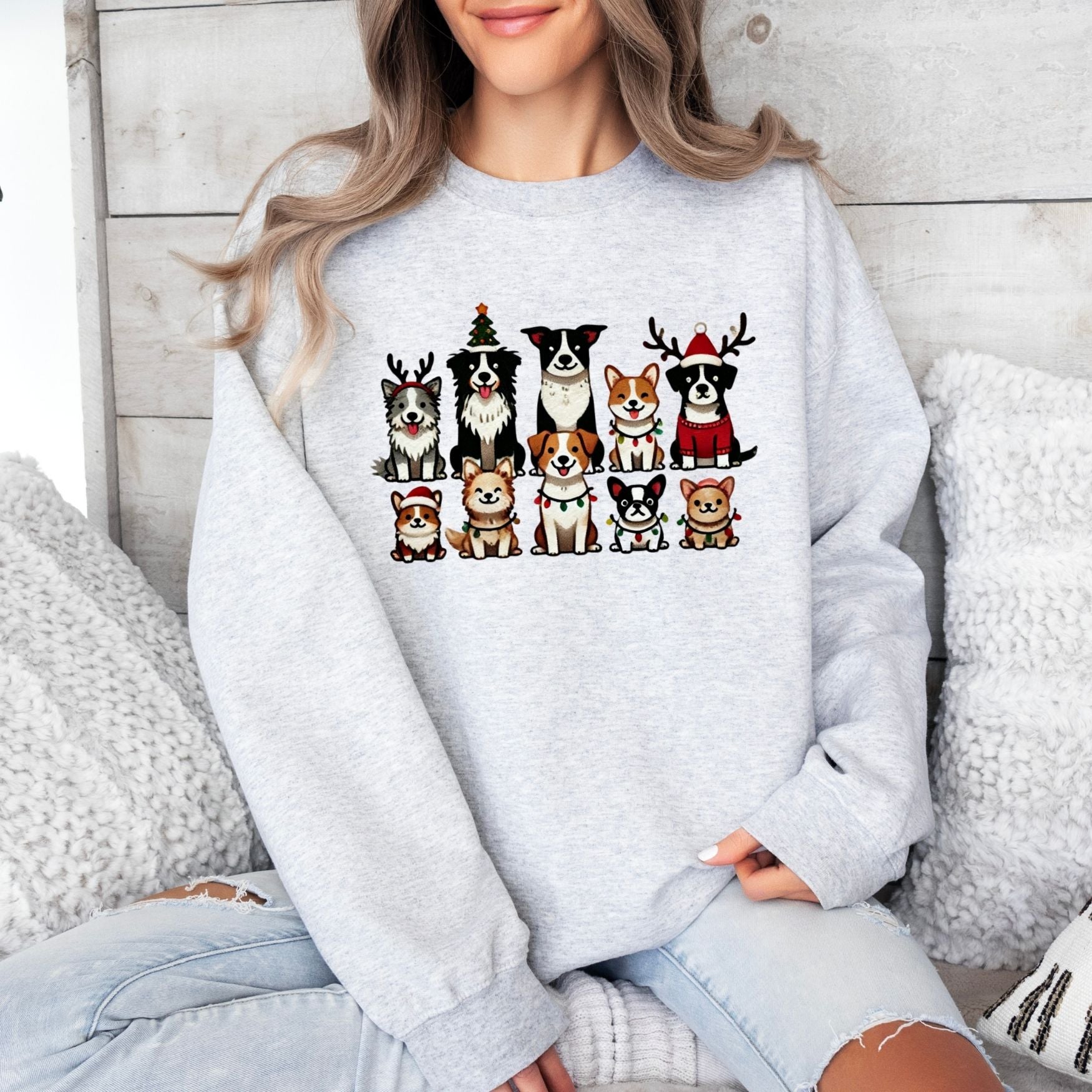 Doggie Christmas Crewneck - Adult