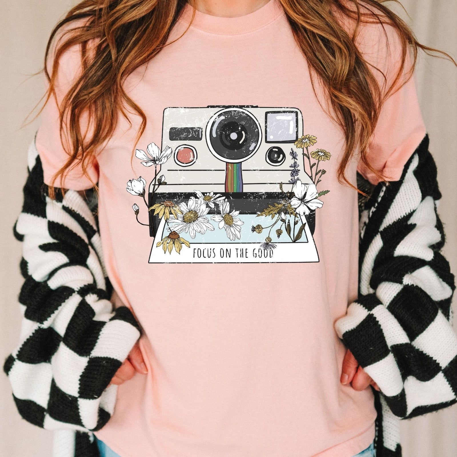 Focus on the Good Tee in Soft Pink