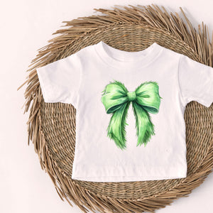 Green Coquette Bow Tee - Infant/Toddler