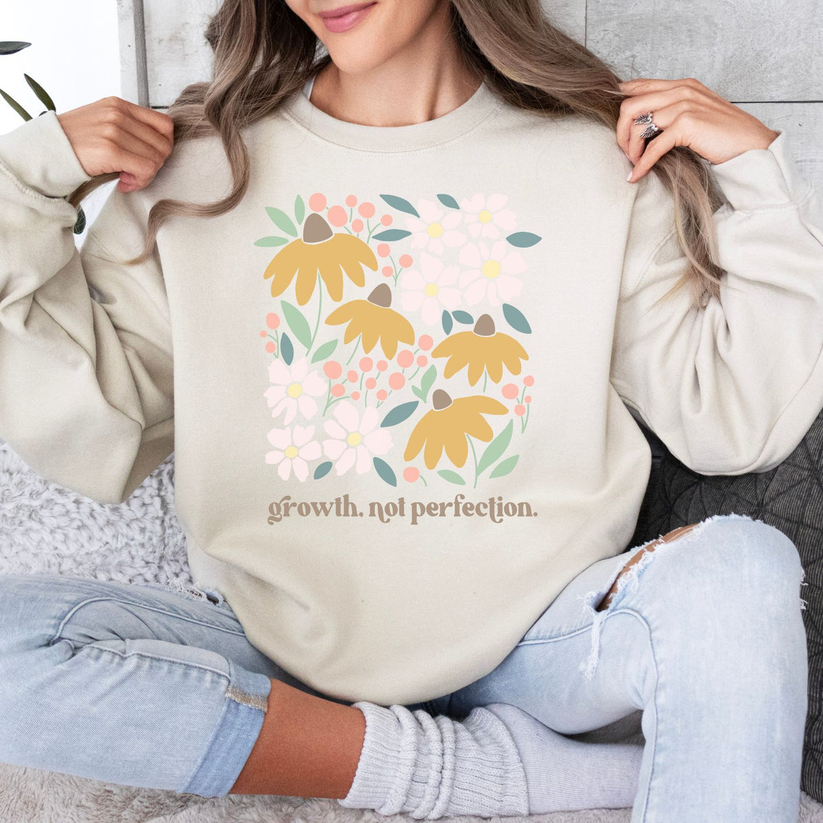 Growth Not Perfection Crewneck Sweatshirt