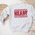 Heart Breaker Crewneck Sweatshirt, Womenswear Valentine's Day Soft Printed Sweatshirt, Cozy Love Day Oversized Top