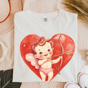 Cupid Heart Tee, Valentine's Day T-Shirt, Comfort Colors Shirt