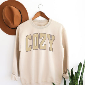 Cozy Sweatshirt, Womenswear Soft Printed Crewneck, Booklover Trendy Cozy Oversized Top