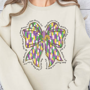 Happy Mardi Gras Ya'll Crewneck Sweatshirt