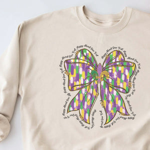 Happy Mardi Gras Ya'll Crewneck Sweatshirt