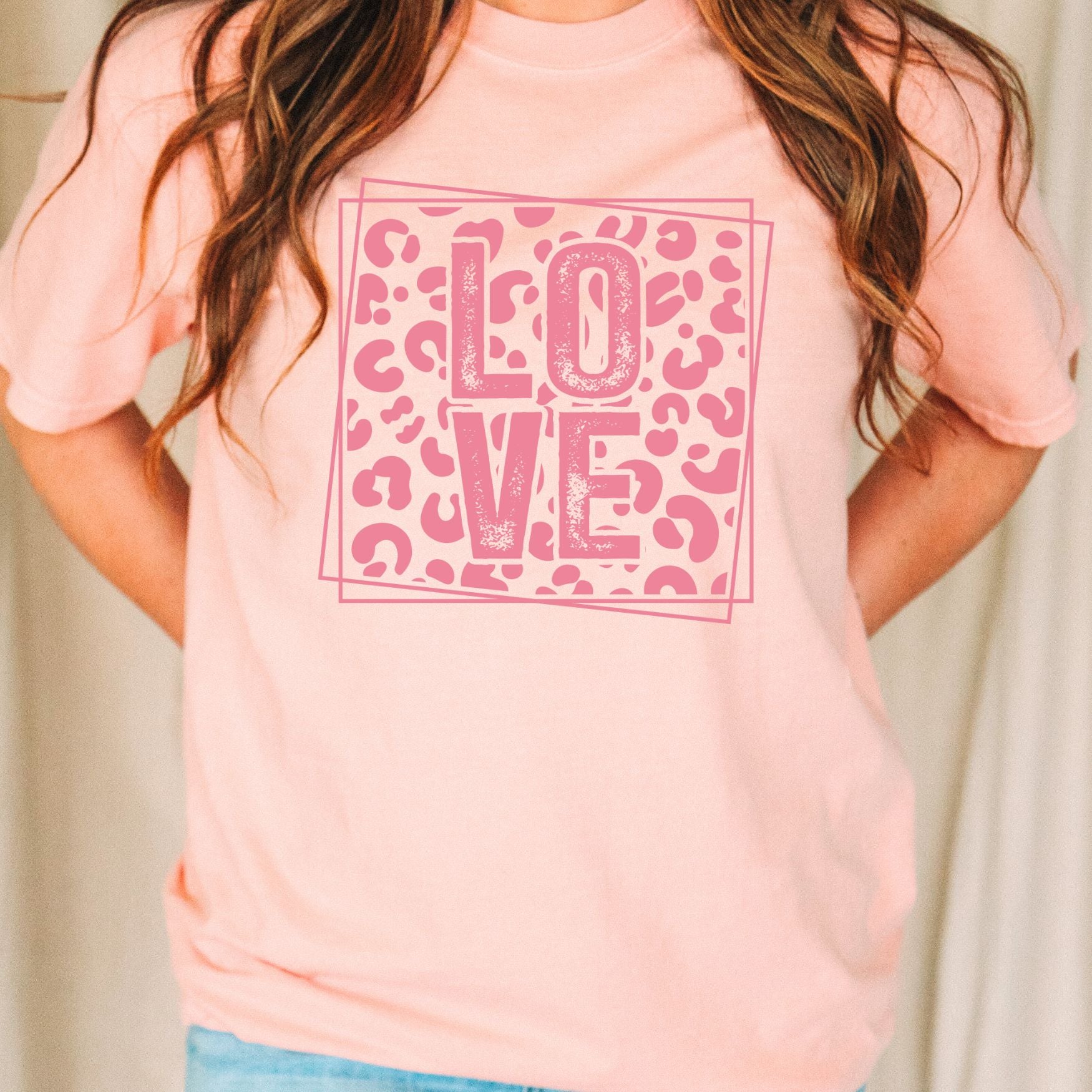 Leopard Love Tee, Valentine's Day T-Shirt, Comfort Colors Shirt