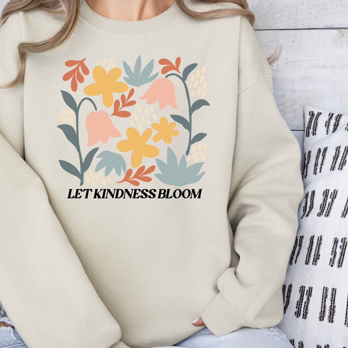 Let Kindness Bloom Crewneck Sweatshirt