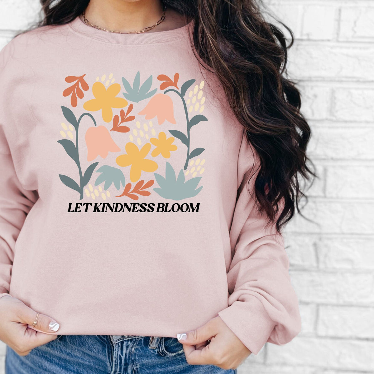Let Kindness Bloom Crewneck Sweatshirt
