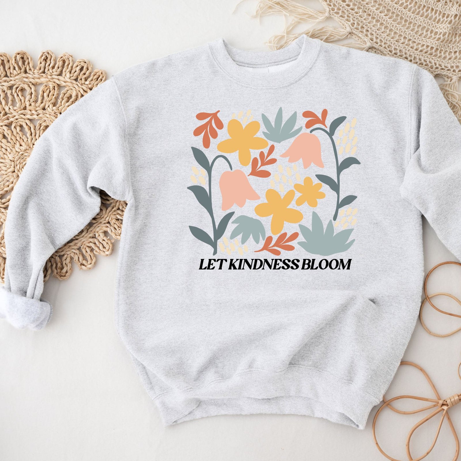 Let Kindness Bloom Crewneck Sweatshirt