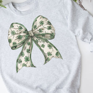 Shamrock Bow Crewneck Sweatshirt