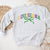 Louisiana Mardi Gras Floral Crewneck Sweatshirt