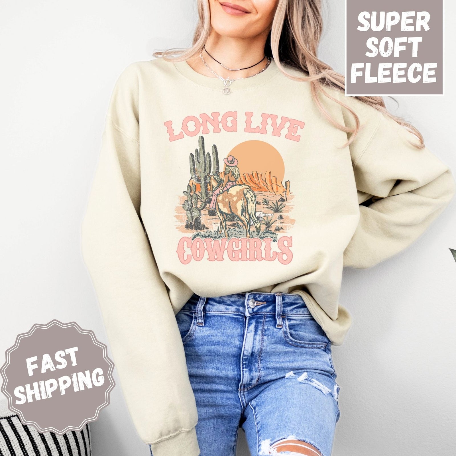 Long Live Cowgirls Crewneck Sweatshirt