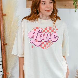 Love Is All You Need Tee, Valentine's Day T-Shirt, Comfort Colors Shirt