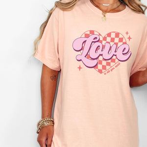 Love Is All You Need Tee, Valentine's Day T-Shirt, Comfort Colors Shirt