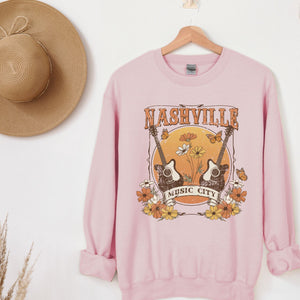 Nashville Music City Crewneck Sweatshirt