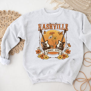 Nashville Music City Crewneck Sweatshirt