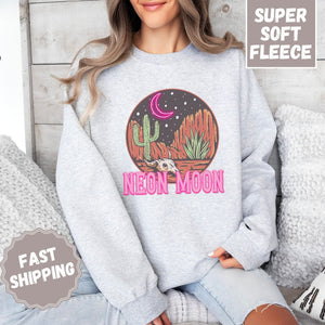 Neon Moon Crewneck Sweatshirt