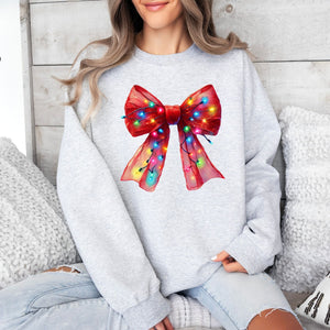 Red Lights Bow Crewneck - Adult