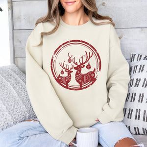 Merry Reindeer Crewneck - Adult