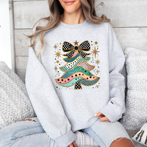 Sequin Christmas Tree Crewneck - Adult