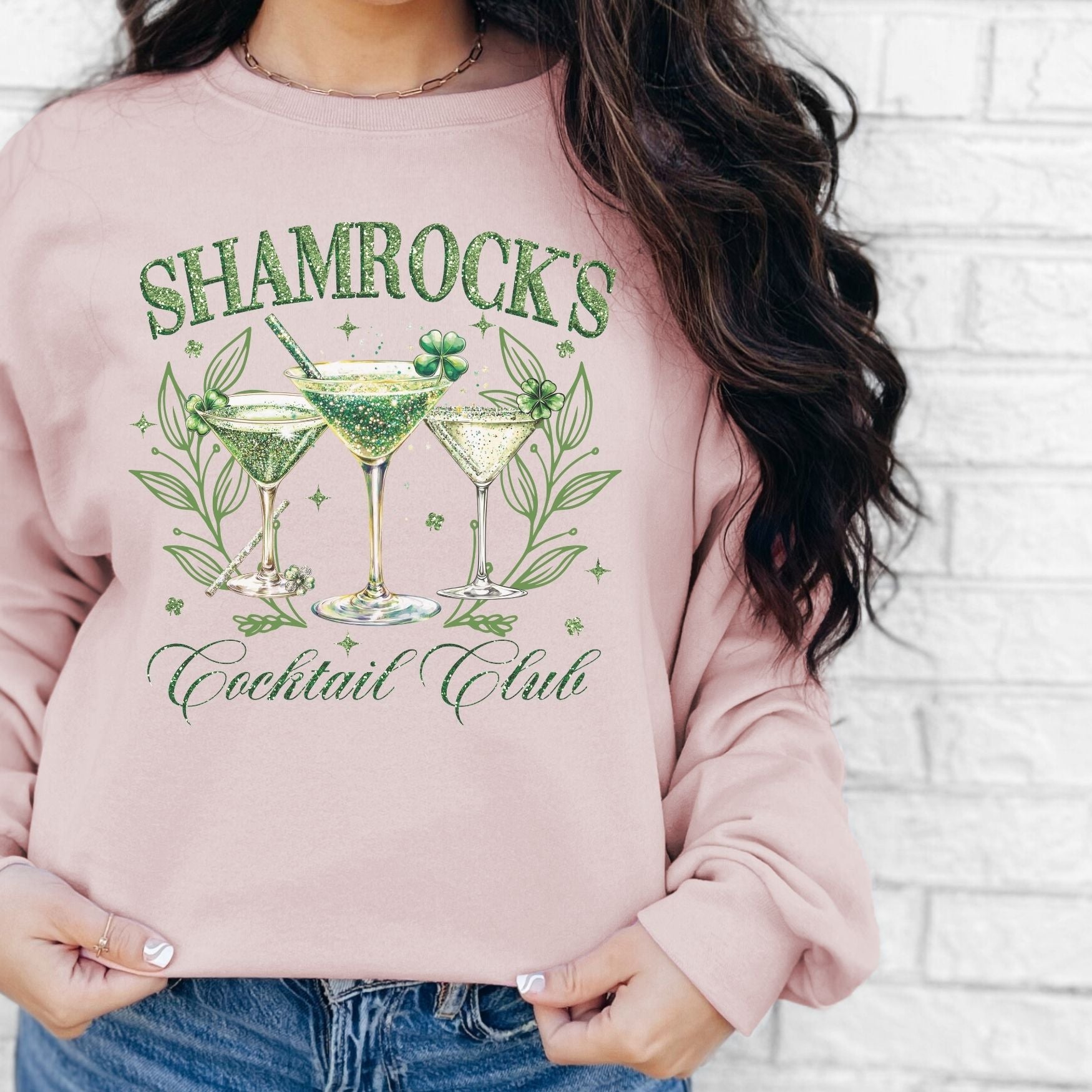 Shamrocks Cocktail Club Crewneck Sweatshirt