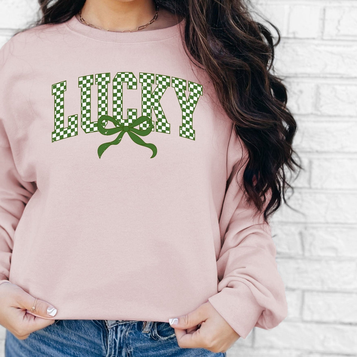 Lucky Bow Crewneck Sweatshirt