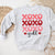 XO y'all Crewneck Sweatshirt, Womenswear Valentine's Day Soft Printed Sweatshirt, Cozy Love Day Oversized Top