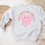 You Melt My Heart Crewneck Sweatshirt, Womenswear Valentine's Day Soft Printed Sweatshirt, Cozy Love Day Oversized Top