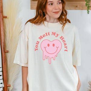 You Melt My Heart Tee, Valentine's Day T-Shirt, Comfort Colors Shirt