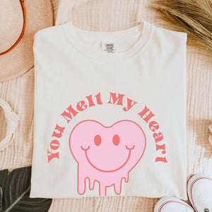 You Melt My Heart Tee, Valentine's Day T-Shirt, Comfort Colors Shirt