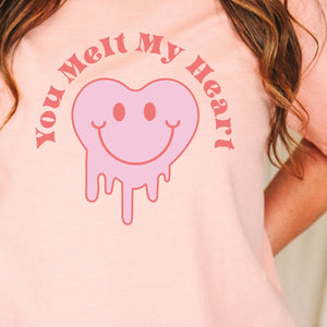 You Melt My Heart Tee, Valentine's Day T-Shirt, Comfort Colors Shirt