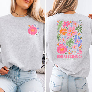 You Are Enough Crewneck Sweatshirt