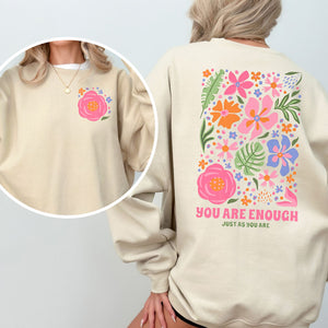 You Are Enough Crewneck Sweatshirt