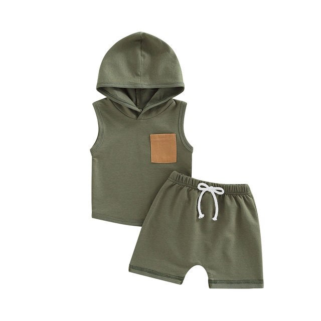 Reagan tank set in forest green