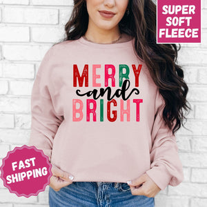 Merry and Bright Crewneck Sweatshirt