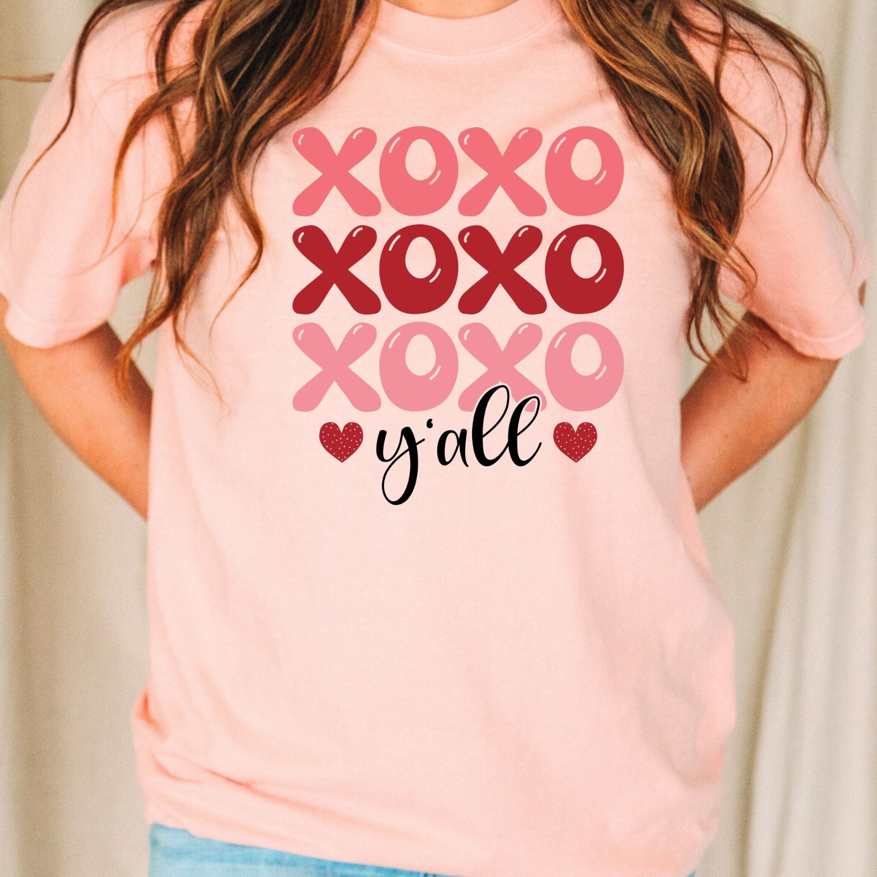 XOXO Y'All Tee, Valentine's Day T-Shirt, Comfort Colors Shirt