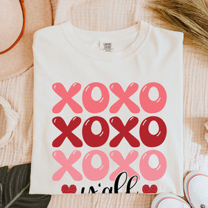 XOXO Y'All Tee, Valentine's Day T-Shirt, Comfort Colors Shirt