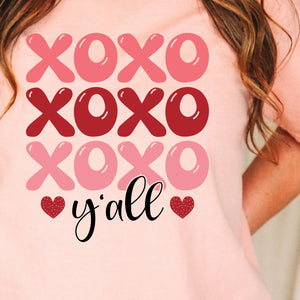 XOXO Y'All Tee, Valentine's Day T-Shirt, Comfort Colors Shirt